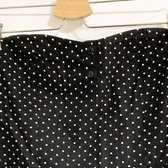 Vans Cherry Polka Dot 100% Cotton Strapless Dress Size L - Picture 4 of 8